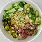 Quinoa Buddha Bowl with roasted vegetables