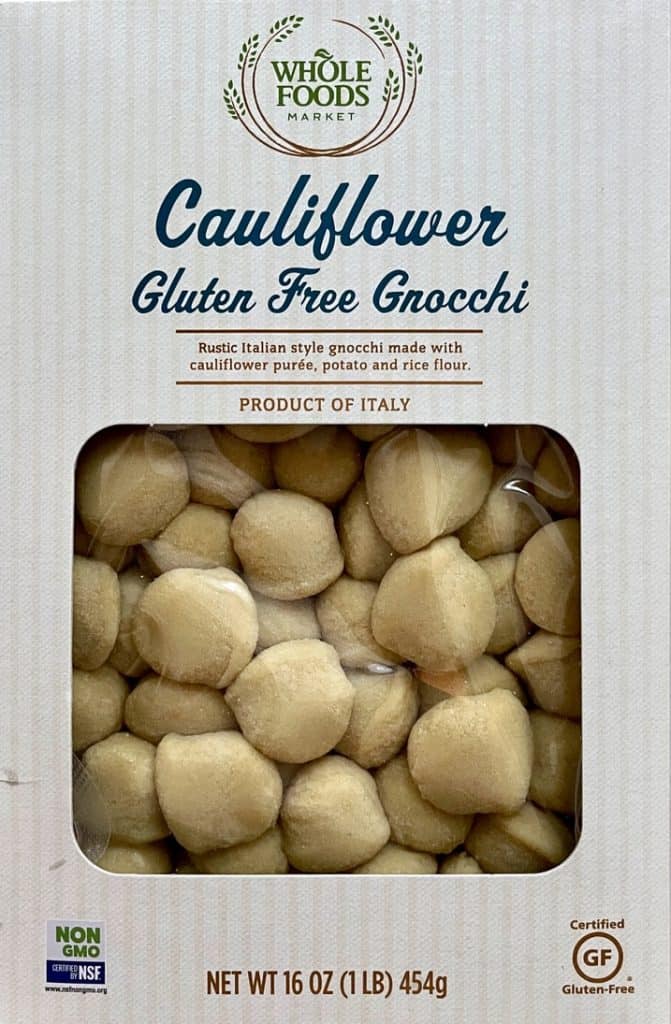 Whole Foods Packaged Cauliflower Gluten Free Gnocchi